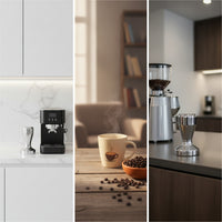 Stainless Steel Coffee Tamper with Flat Base Professional Espresso Tamper Weighted Press Polished for Baristas, Cafes