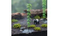 Realistic Appearance Artificial Bamboo Model Micro-Landscape Decor Craft Supply Bendable Stalks for Crafters, Bonsai, Sand Table, Terrarium