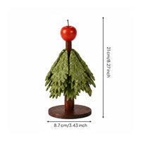 Wooden Hot Pad Set Decorative Wooden Christmas Tree Hot Pad for Kitchen