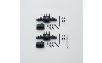 Front and Rear Axle Housing Set CNC-Machined RC Car Axle Housing Set Lightweight Upgrades Part for Hobbyists