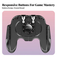 Responsive Ph Controller Game Controller with Fan Rechargeable Physical Button Ph Controller Brushless Engine for Gamers, Travel