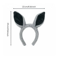 Horse Ears Headband Lightweight Foal Ears Hair Hoop Handmade Horse Costume for Women, Halloween