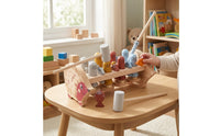 Hand-Eye Coordination Hedgehog Activity Toy Hands-on Wooden Hammering Toy Preschool Sensory for Preschoolers, Kids, Daycare