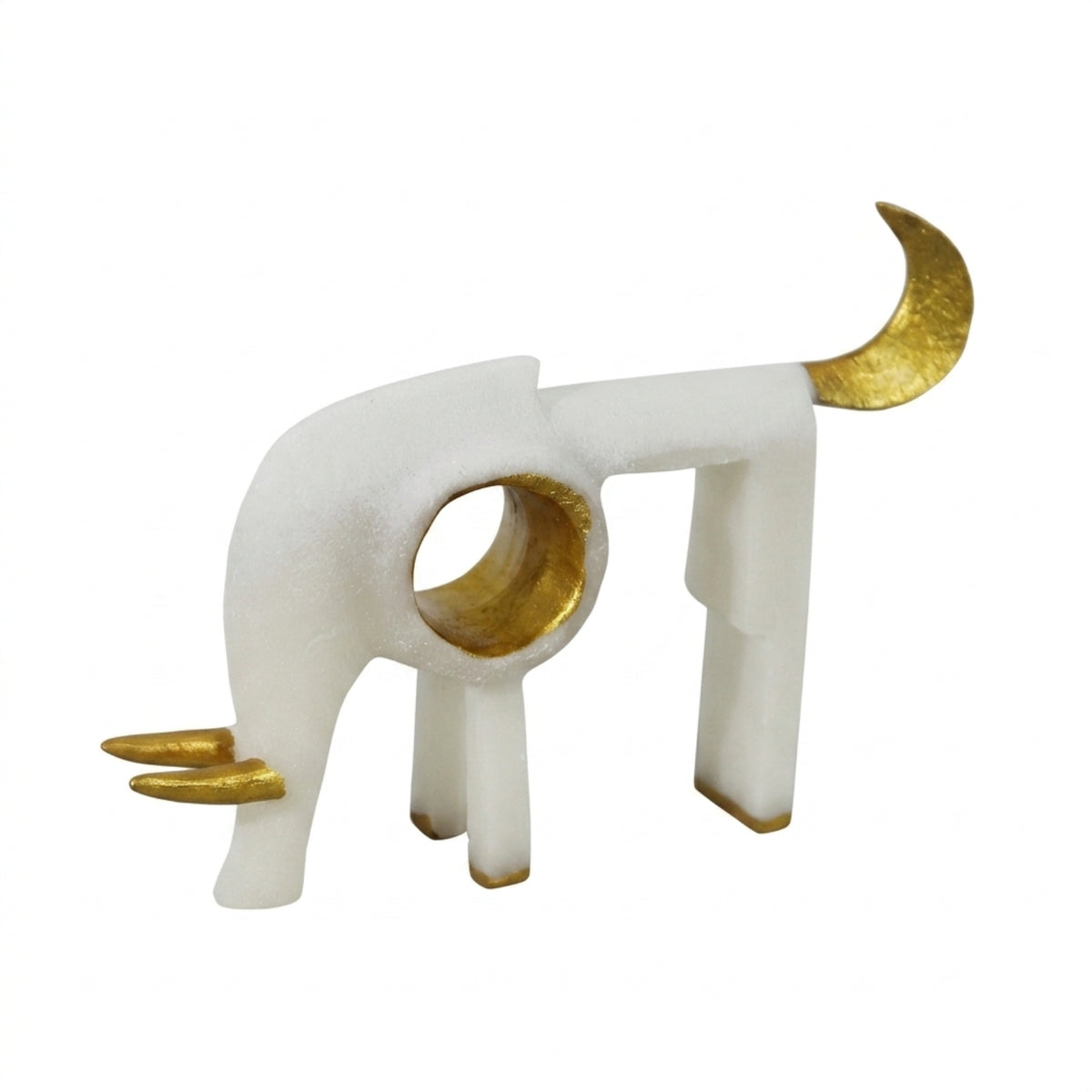 Elephant Figurine Minimalist Elephant Statue Compact for Essence-Focused Decorators, Shelf, Living Room