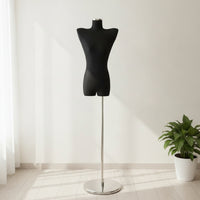 Female Torso Mannequin Floor-Standing Mannequin with Stand Professional Clothing Display Torso for Boutiques