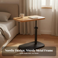 Space-Saving Height-Adjustable C-Table Multi-Functional Adjustable C-Shaped Desk Sturdy Construction Laptop Stand Easy Assembly for Telecommuting Workers, Professionals, Apartment Dwellers