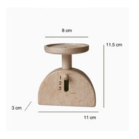 Toy Fruit Scale Natural Wooden Toy Scale Educational for Young Children