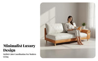Light Luxury & design curvingd Chaise Longue technicalnical Fabric textile Upholstery Lounge Chair Space-Saving Indoor Furniture Cushioned Surface for Apartment Dwellers, homeowners, partners, Bedroom, Living Room, perusing alcove