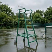 Tennis Umpire Chair with Wheels Elevated Tennis Umpire Chair Portable Sturdy for Umpires, Tournaments