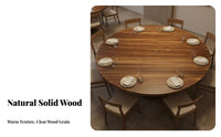 Round Folding Table Foldable Design Round Wood Folding Table Commercial Grade Household Furniture for Caterers, Families, Canteens, Banquets, Weddings