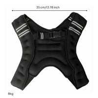Body-Hugging Weighted Training Garment Contoured Weighted Running Vest Snug Fit for Runners