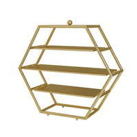 European Style Metal Iron Fruit and Dessert Display Stand, Gold