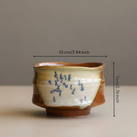 Coarse Pottery Bowl Versatile Use Handmade Tea Bowl Great Gift Tableware for Teaware Collectors