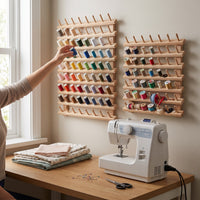 Thread Spool Storage Rack for Sewing, Embroidery, and Crafting