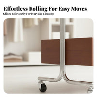 Rolling Clothes Rack with Shelf Multi-Functional Rolling Clothes Organizer Mobile Design Garment Intended for Students, Bedroom, Spacious Closet
