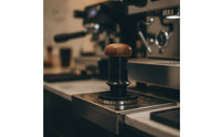 Impact-Style Manual Coffee Tamper Adjustable Tamper with Wood Handle Precision for Home Baristas