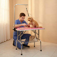 Foldable Pet Grooming Table Waterproof Foldable Dog Grooming Table Stable Construction Rounded Corners