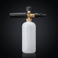 Soap Dispenser for Car Cleaning and Car Wash, Foam Sprayer with Aluminum Foam Lance and Adapters, 1L Capacity Dispenser Bottle, Adjustable Nozzle