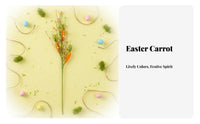 Easter Carrot Pick Realistic Design Artificial Carrot pick for DIY Parents, Vase Filler, Table Centerpiece, Photography Prop