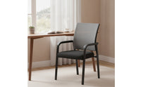 Office Chair with Mesh Back Space-Saving Stackable Chair Padded for Professionals, Students, Reception Area