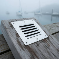 Slotted Louver Grille Marine-Grade Louvered Vent Resistant Hardware for RV Builders, Lockers