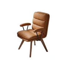 Sofa-Like Comfort Upholstered Swivel Armchair Multi-Use Desk Chair With Armrests Accent Seat Noiseless Rotation for Students, Office Workers, Adults, Study Room, Bedroom