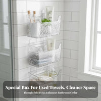 Makeup Storage three-in-single Wall-Mounted Bathroom Organizer Multifunctional Design