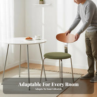 Oval Rearrest Chair Designer Influenced Dining Seat Retro Design Household Furniture for Families, Restaurant Owners, Kitchen, Living Room
