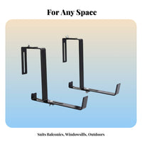 Railing Planter storage rackSaving Adjustable Railing Rack Easy to Install