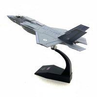 F-35B Fighter Jet Model Detailed Finish Low-Observable Fighter Model Display Stand Toy Vehicle for Collectors, Shelf