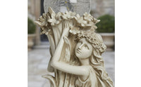 European Style Resin Ornament Detailed Sculpting Celestial Fairy Statue Ornate Mythical Maiden Sculpture for Courtyard, Hotel