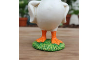 4 Pieces Miniature Waterfowl Figurine Set Long-Lasting Garden Waterfowl Decoration Duckling Statue Weather Resistant House
