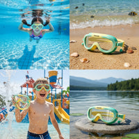 Leak-Proof Swim Goggles No Leakage Swimming Goggles Adjustable Comfortable for Toddlers, Beach