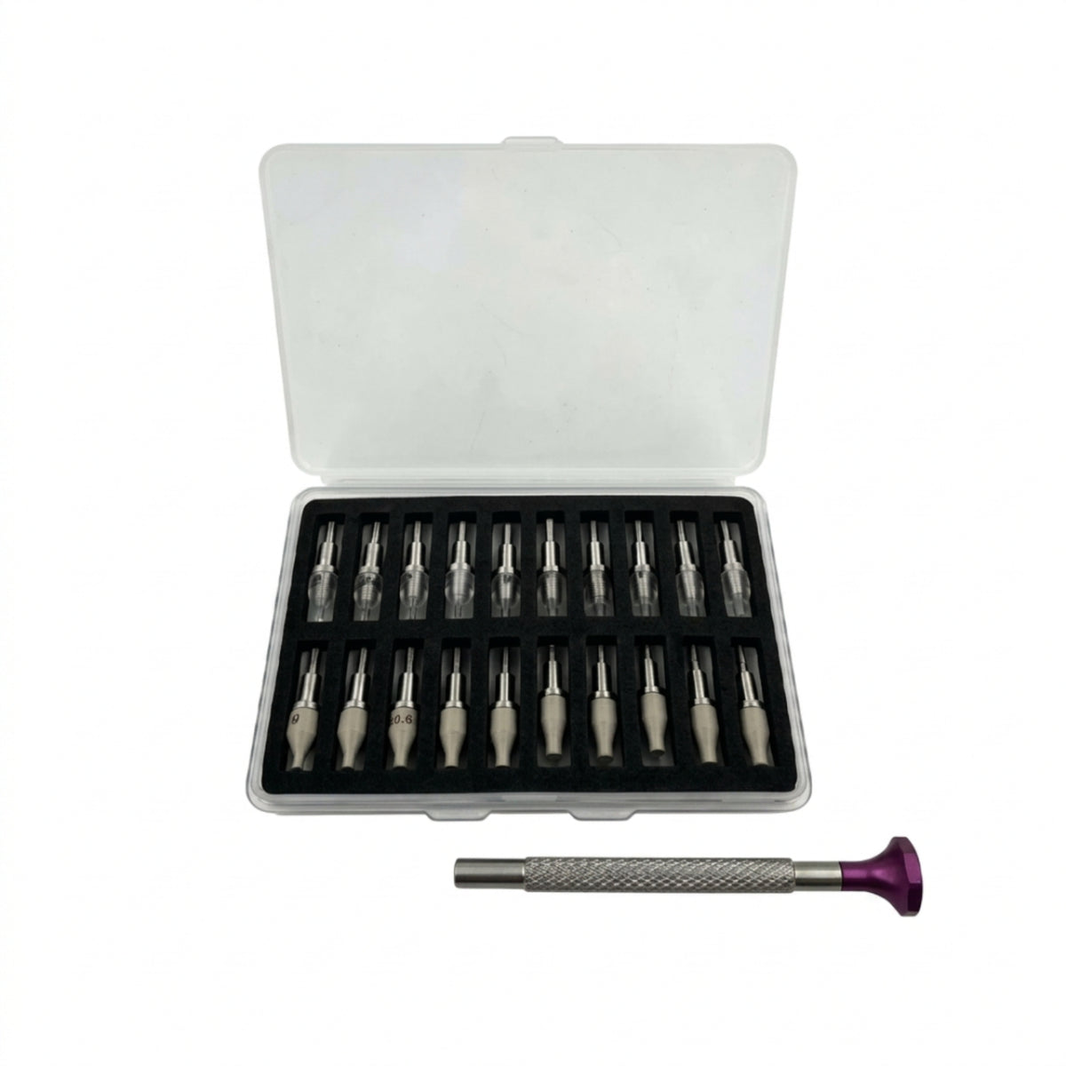 Needle Insertion Tool Portable Needle Tool with Storage Case Organizer Reusable Sturdy for Sewing Machine Technicians