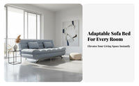 Space-Saving 2-Seater Foldable Sofa Bed Two-in-OnePurpose Design transformable Couch Easy Conversion Living Room Furniture Modern aesthetic for Apartment Dwellers, Students, Homeowners, Small Spaces, Dorm, Lounge, Home Office