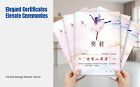 Dance Certificate, Customizable Upright Award for Young Artists, School Training, Paper Material