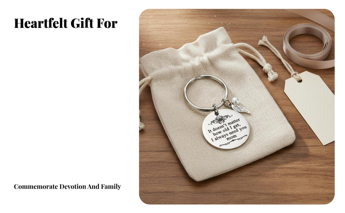 Stainless Steel Ideal Gift Engraved Keychain Stainless Steel Key Tag for Family Members, Daughter, Parent Appreciation Day, Birthday, Graduation