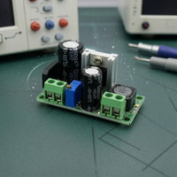 Screw Terminal LM2596 Buck Converter Regulated Adjustable Step-down Power Module Heat Sink Adjustable Voltage Regulator Module Compact Design