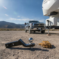 Sturdy Trailer Hitch Ball Mount Adjustable Ball Mount with Hitch Pin Dependable Hardware Versatile for Towing, Hauling