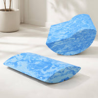 2 Pieces Foam Balance Board with Rocker Block Lightweight Stretching & Equilibrium Wedge Portable Foam Wedge Blocks for Pilates Enthusiasts