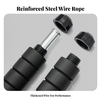 Weighted Jump Rope Anti-Slip Foam Handles Steel Wire Skipping Rope Uninterrupted Fitness Equipment for Students, Athletes, Workout, Gym