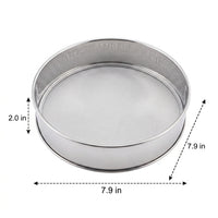 15cm Round Fine Mesh Sieve, Stainless Steel Flour Sieve, Sieves and Strainers for Baking, Kitchen Strainer