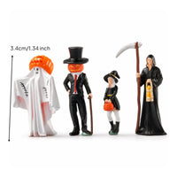 4 Pieces 1:64 Scale Miniature Figures Authentic Hand-Painted Miniature Figures Dynamic Diorama Figure for Collectors, Dioramas