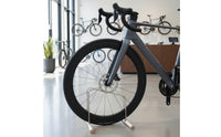 Bike Stand with Wooden Rails Non-Slip Indoor Bike Floor Stand Freestanding Bike Parking Rack for Cyclists, Apartment, Living Room, Garage