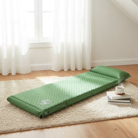Built-in Headrest Inflatable Camping Sleeping Pad Quilted Camping Sleeping Pad Textured Inflatable Camp Mat 5 Cm Thick