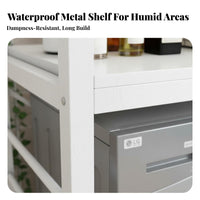 DIY Pegboard Sides over Washing Machine Storage Rack Waterproof over-the-Washer Storage Rack Water-Resistant Washing Machine Shelf Anti-Rust for Balcony, Bathroom