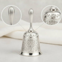 Decorative Hand Bell with Peacock Motif Elegant Metal Hand Bell Retro Handbell Compact for Collectors, Home Decor, Classroom