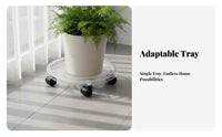 Plant Pot Mover with Wheels Rotating Casters Plant Cart Pot Base for Gardeners, Seniors, Indoor, Garden