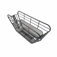 Large Capacity Electric Bike Basket Sturdy Mountain Bike Basket Heavy Duty Transport Storage Easy to Install for School, Commuting, Shopping