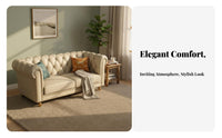 3-Person Settee Luxury Design Sofa Modern aesthetic Couch for Apartment Dwellers, Homeowners, Living Room, Small Spaces, Lounge Area